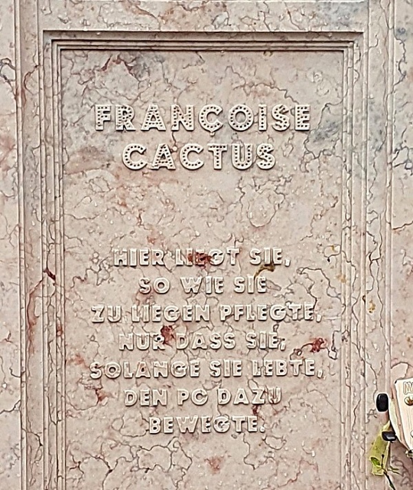 Ausschnitt Denkmal Francoise Cactus memoria-stein.de  