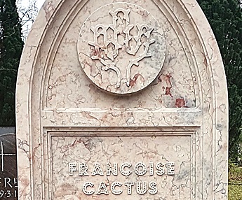Grabstein aus Kalkstein für Francoise Cactus memoria-stein.de  